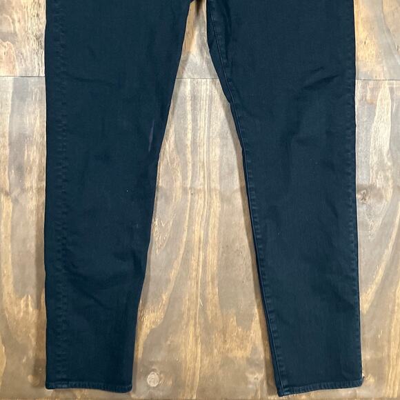 7 For All Mankind Mens Jeans Black Adrien Luxe Tapered Slim Fit Stretch 34 - Picture 3 of 13